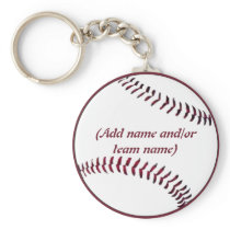 Personalized Baseball Keychain