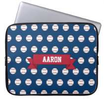 Personalized Baseball Laptop Sleeve