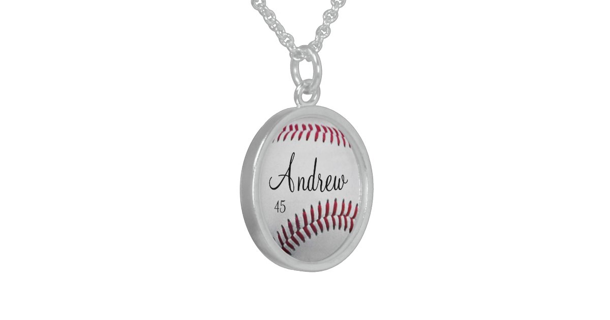 Personalized Baseball Necklace Zazzle