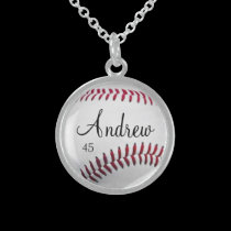 Personalized Baseball Necklace necklaces
