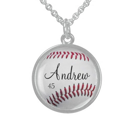 Personalized Baseball Necklace Zazzle