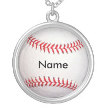 Personalized Baseball Necklace