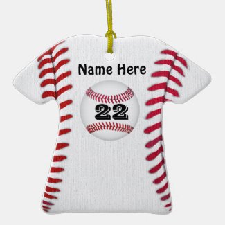 Personalized Baseball Ornaments YOUR NAME & NUMBER CLICK HERE