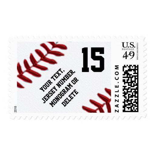 PERSONALIZED Baseball Postage Stamps Zazzle