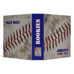 Personalized Baseball Rookie Card Binder