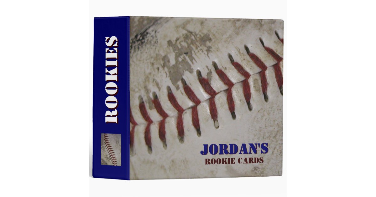 Personalized Baseball Rookie Card Binder Zazzle