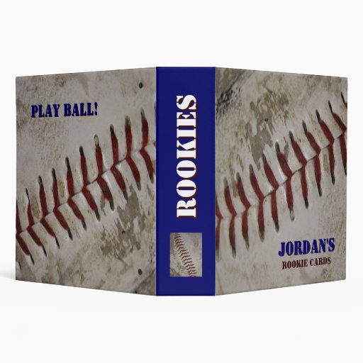 Personalized Baseball Rookie Card Binder Zazzle