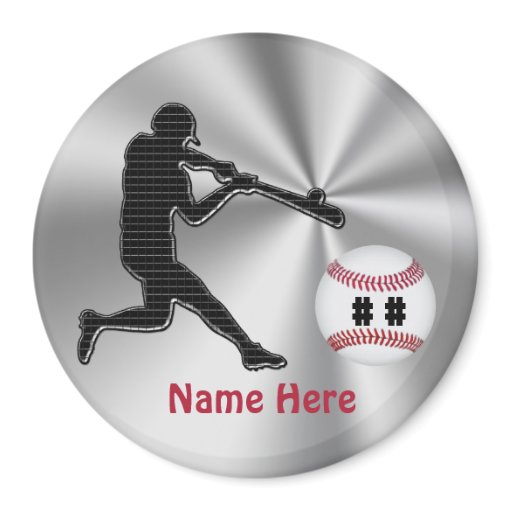 Personalized Baseball Team Gift Ideas for Kids Magnet | Zazzle