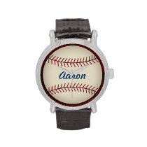 Personalized Baseball Watch at Zazzle