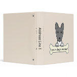 Personalized Basenji 3 Ring Binders