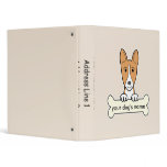 Personalized Basenji Vinyl Binders