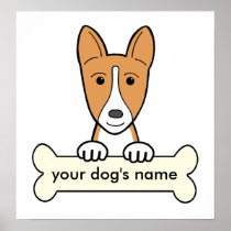 Personalized Basenji Print