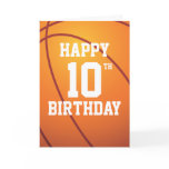 Personalized Basketball Birthday Card