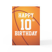 Personalized Basketball Birthday Card