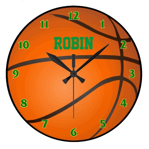 Personalized Basketball Clock Zazzle