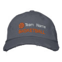 Personalized Basketball Embroidered Hat embroidered hats by embroideryshirts Personalized Basketball Embroidered Hat embroidered hats