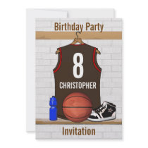 Personalized Basketball Jersey (BRO) Personalized Invite