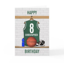Personalized Basketball Jersey  Greetings card