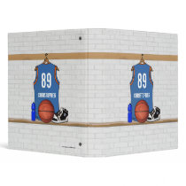 Personalized Basketball Jersey (LBO) Vinyl Binders