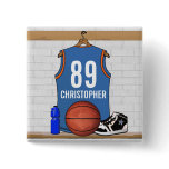 Personalized Basketball Jersey (LBO) Pinback Button