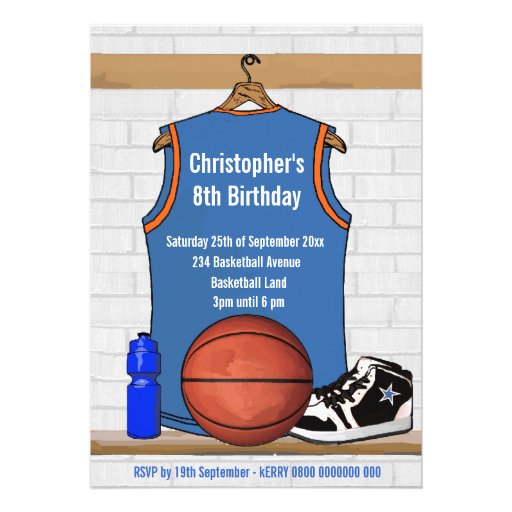 Personalized Basketball Jersey (LBO) Custom Announcements