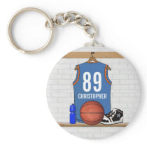 Personalized Basketball Jersey (LBO) Key Chains