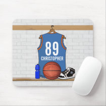Personalized Basketball Jersey (LBO) Mouse Pads