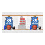 Personalized Basketball Jersey (LBO) Photo Cards