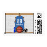 Personalized Basketball Jersey (LBO) Postage Stamps