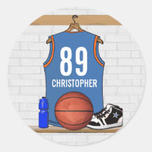 Personalized Basketball Jersey (LBO) Sticker