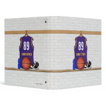 Personalized  Basketball Jersey (PG) Binder