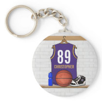 Personalized  Basketball Jersey (PG) Key Chains