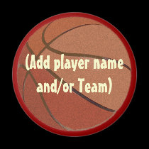 Personalized Basketball Magent magnets
