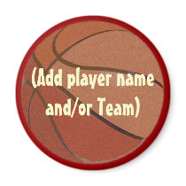 Personalized Basketball Magent Refrigerator Magnet
