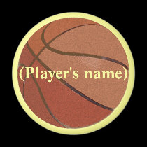 Personalized Basketball Magnet