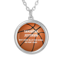Personalized Basketball Name Number Sports Pendant