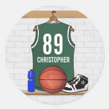 Personalized Basketball Name stickers