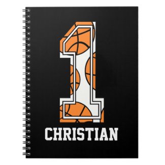 Personalized Basketball Number 1 fuji_notebook
