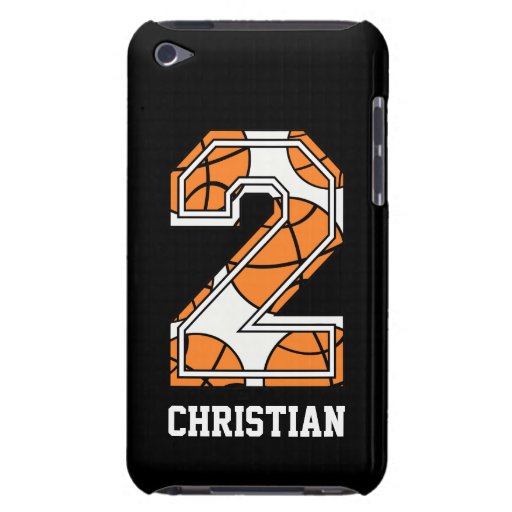 Personalized Basketball Number 2 Barely There iPod Case