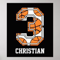 Personalized Basketball Number 3