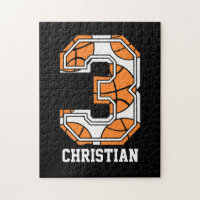 Personalized Basketball Number 3 fuji_puzzle