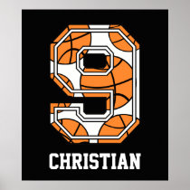 Personalized Basketball Number 9