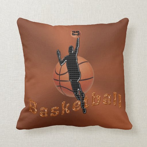 Personalized Basketball Pillows w/ NAME and NUMBER Zazzle