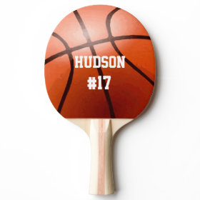 Personalized Basketball Ping-Pong Paddle