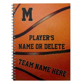 PERSONALIZED Basketball School Supplies Team Gifts Note Book