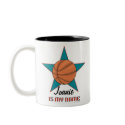 Personalized Basketball Star Mug by MargaretAnne Personalized Basketball Star Mug