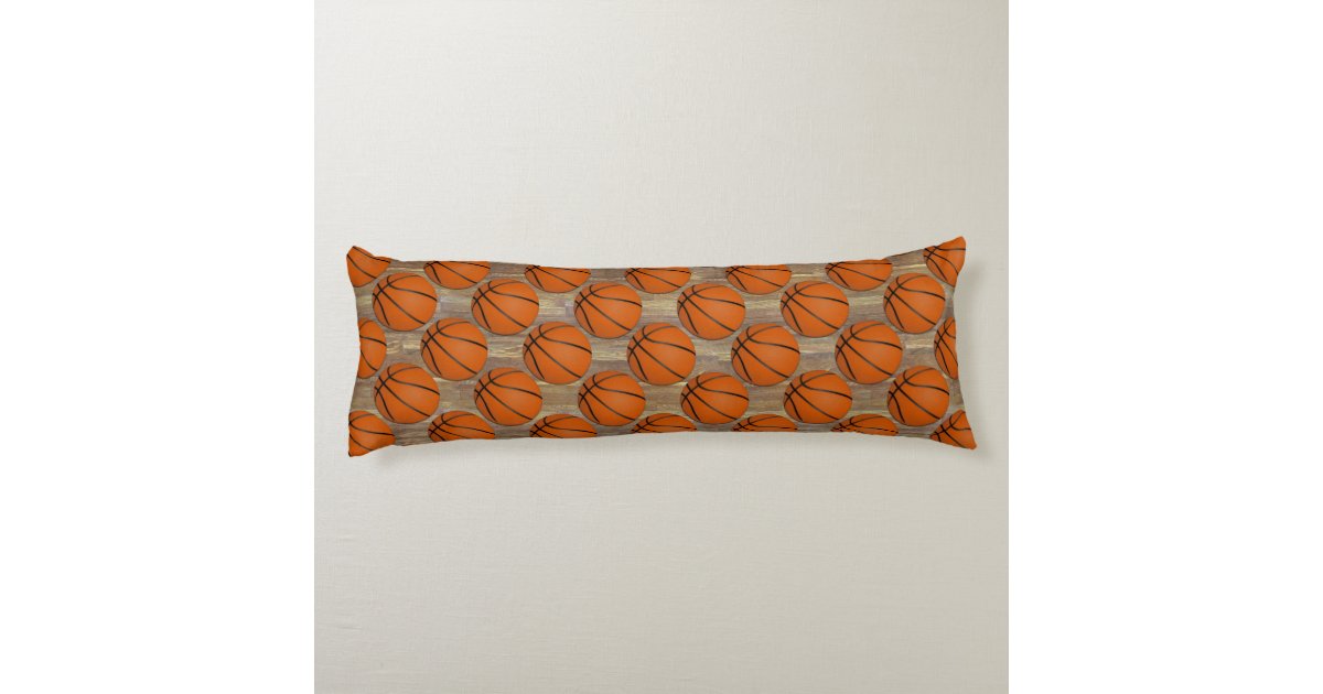 Personalized Basketball Wood Floor Body Pillow Zazzle