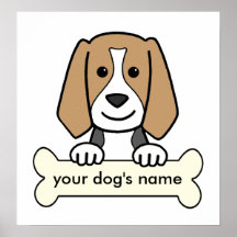 Personalized Beagle Poster