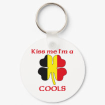 Personalisierte belgischen Kiss Me I'm Cools schlüsselanhängern