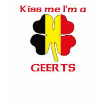 Personalized Belgian Kiss Me I'm Geerts t-shirts